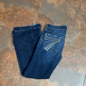 7 For All Mankind Dark Blue girls Jeans size 25x25inseam